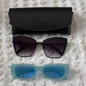Black and Blue Sunglasses Bundle